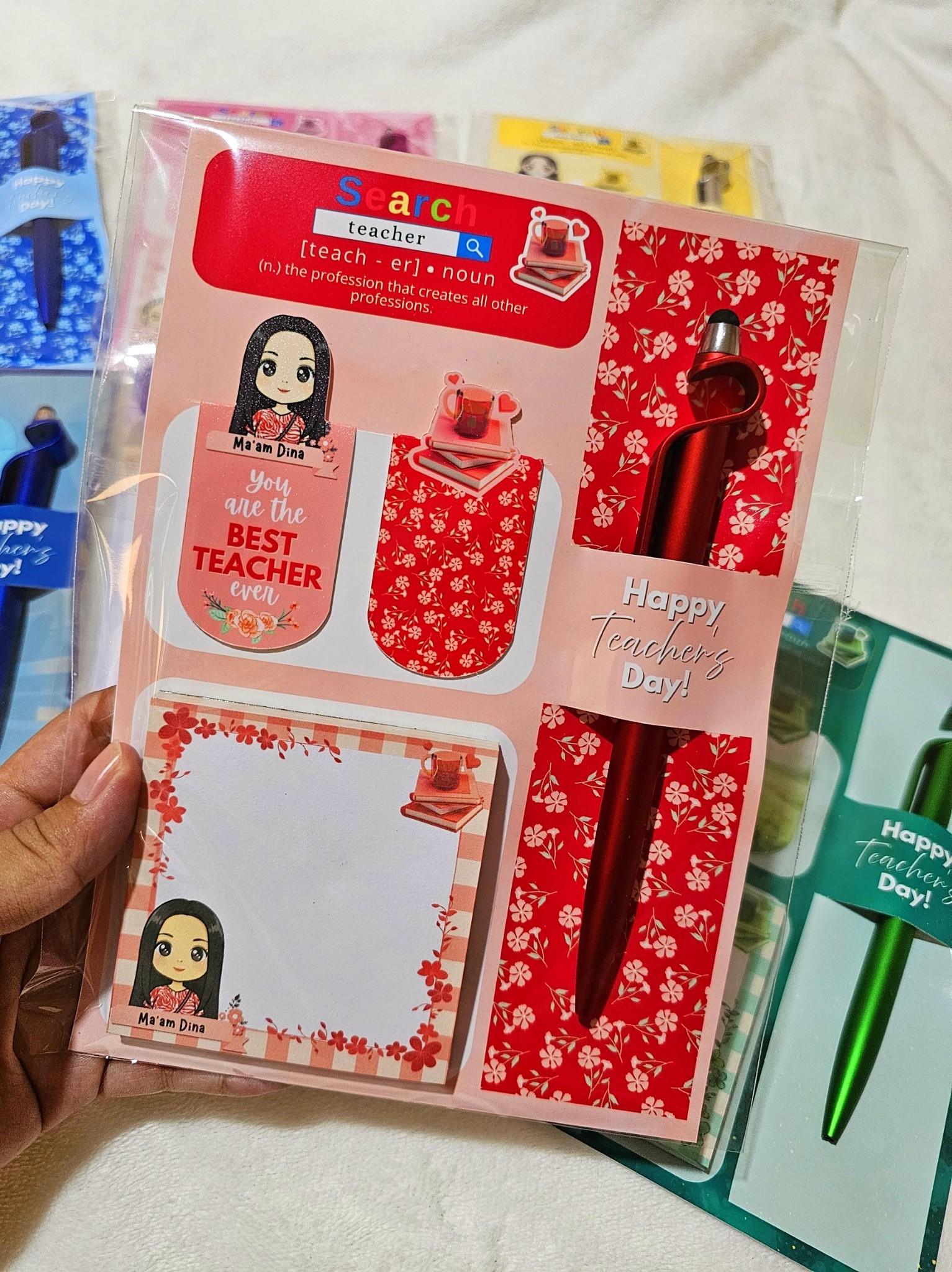 Memo pad Bookmark and Pen